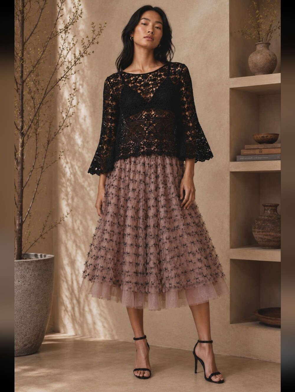 Adrianna Papell Lace Top